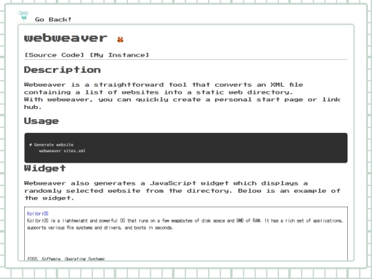 projects/webweaver screenshot