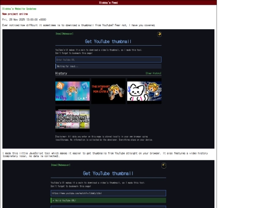 rsssynth/last_update screenshot