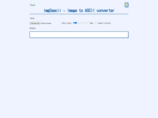 webtools/img2ascii screenshot