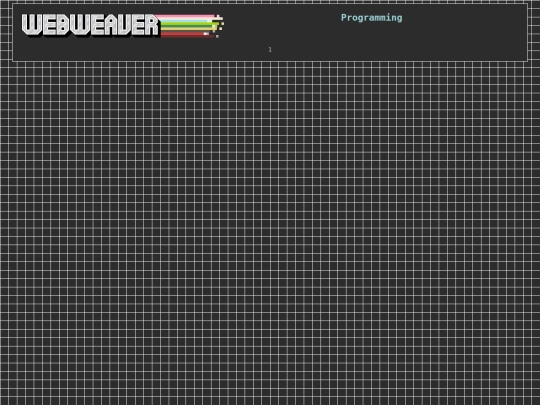 webweaver/Programming screenshot