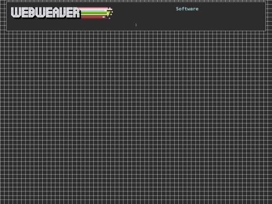 webweaver/Software screenshot