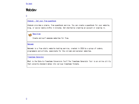 webweaver/tags/Webdev screenshot