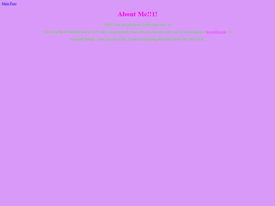 aboutme screenshot