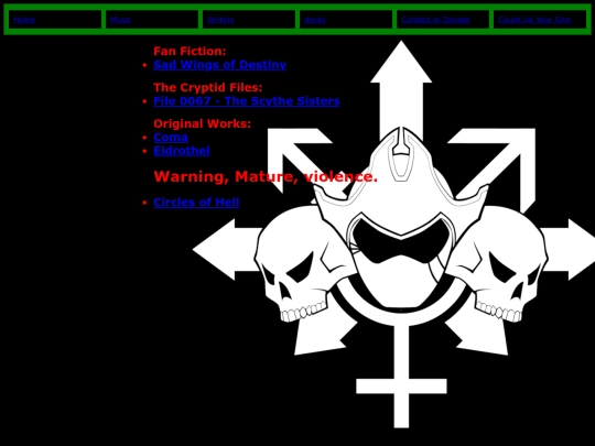 Writing screenshot