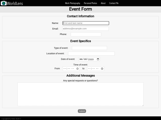 forms screenshot