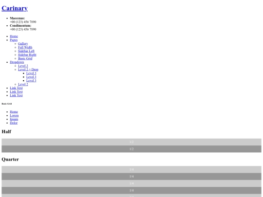 carinary/basic-grid screenshot