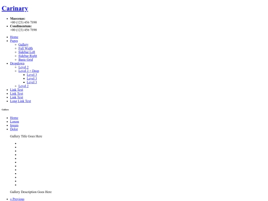 carinary/gallery screenshot