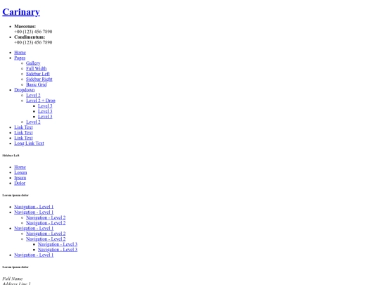carinary/sidebar-left screenshot