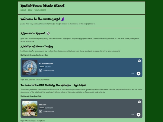 musicPage screenshot