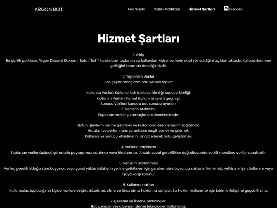 hizmet-sartlari/index screenshot