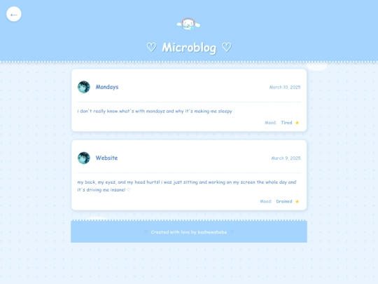 microblog screenshot