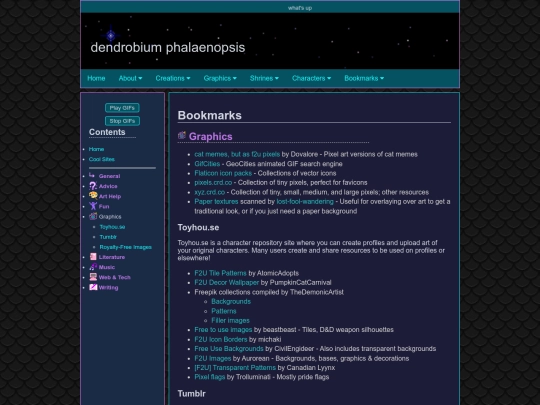 bookmarks/graphics screenshot