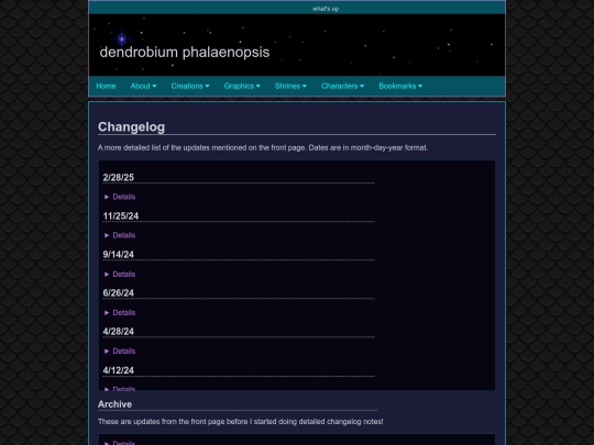 changelog screenshot