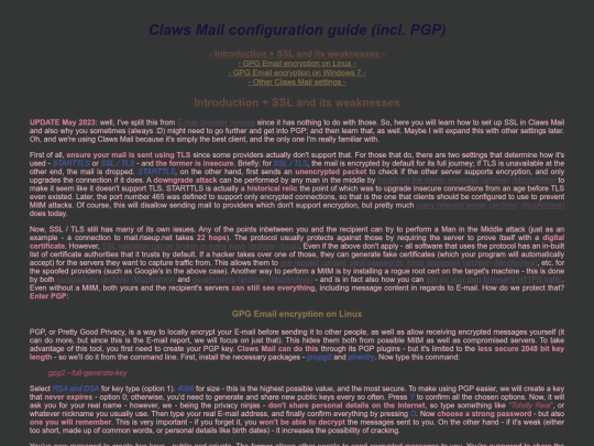 articles/claws.xhtml screenshot