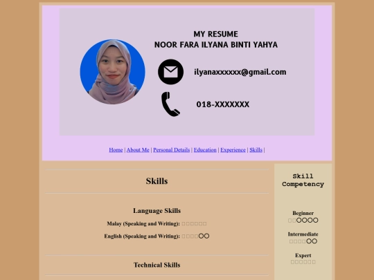 skills screenshot