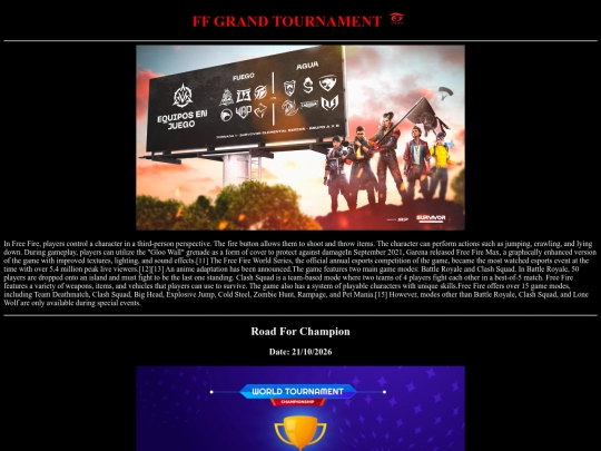 ff tournament/sample screenshot