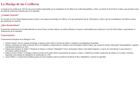 MariExpress (esp)/Pensamiento Crítico/datos curiosos/huelgadelascerilleras screenshot