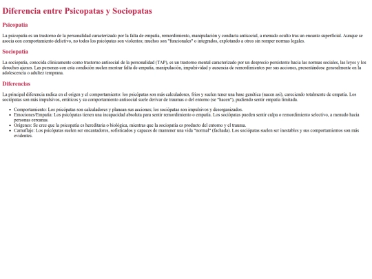 MariExpress (esp)/Pensamiento Crítico/datos curiosos/psicopatasVSsociopatas screenshot