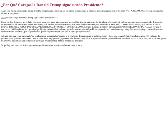 MariExpress (esp)/Pensamiento Crítico/opiniones/EstadosUnidosysupresidenteidiota screenshot