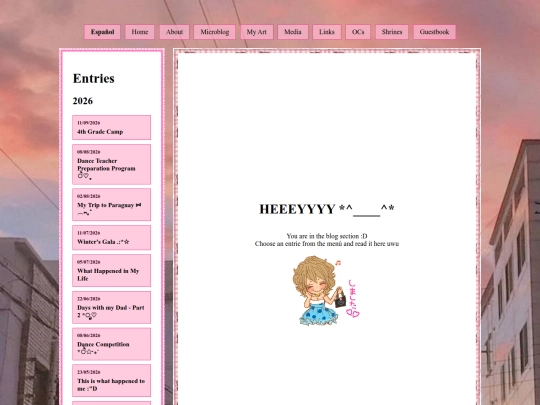 blog screenshot