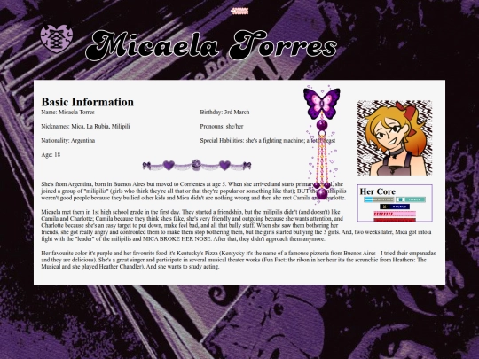 ocs/Micaela screenshot