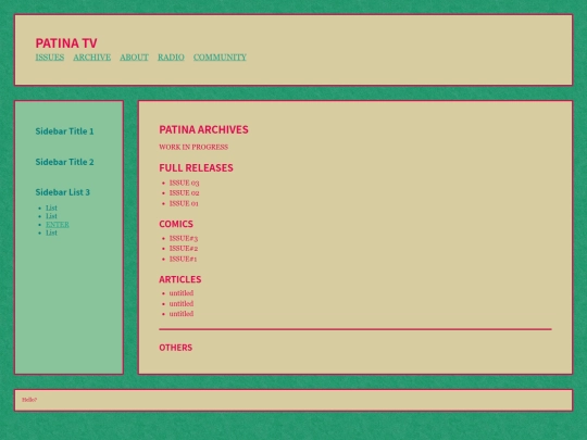 archive screenshot
