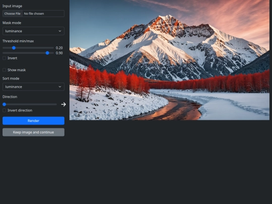 pixelsorting screenshot