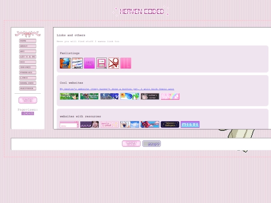 Landing page/links screenshot