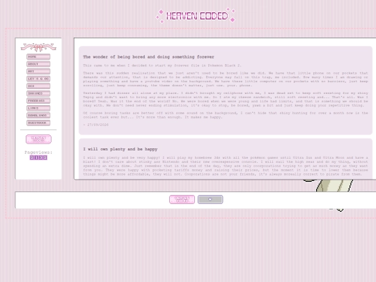 Landing page/ramblings screenshot