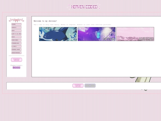 Landing page/shrines screenshot