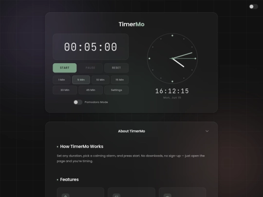 timer screenshot