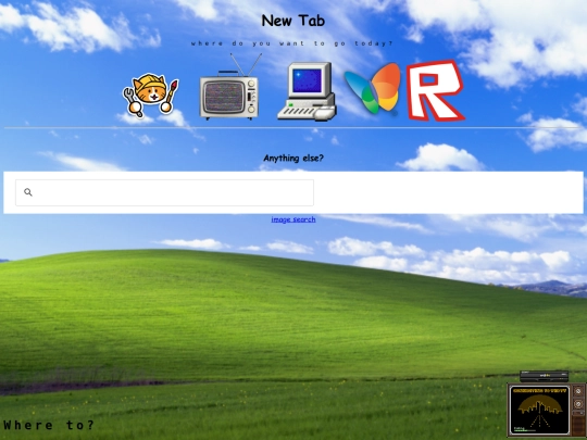 (my) new tab page screenshot