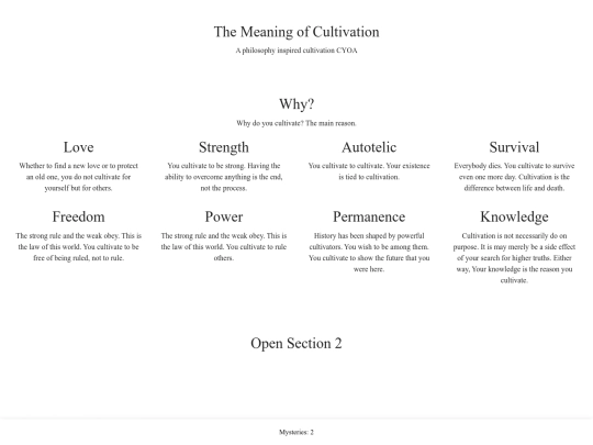 CYOAs/Alpha screenshot