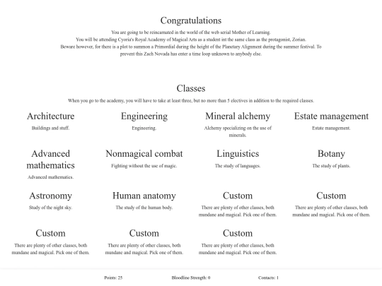 CYOAs/Mother of Learning/1.0 screenshot