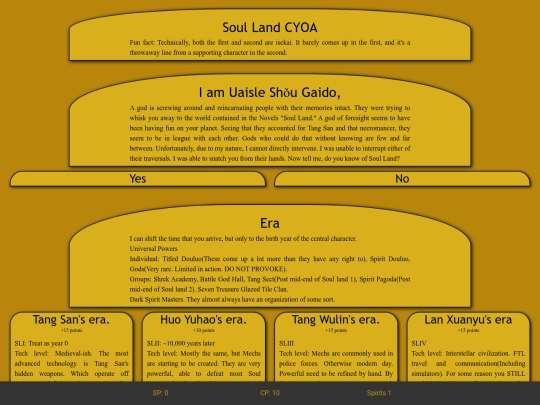 CYOAs/Soul Land/1.0 screenshot