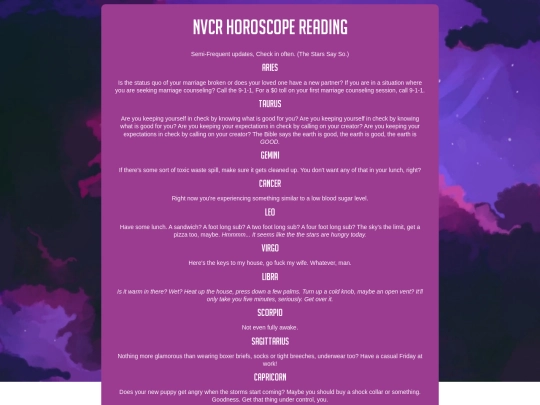 horoscope screenshot