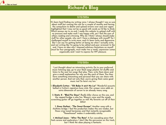 richardblog screenshot