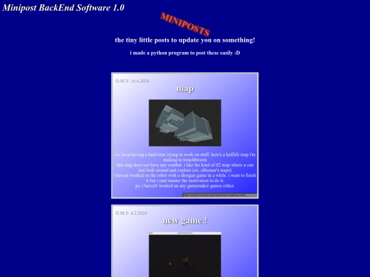 minipost screenshot