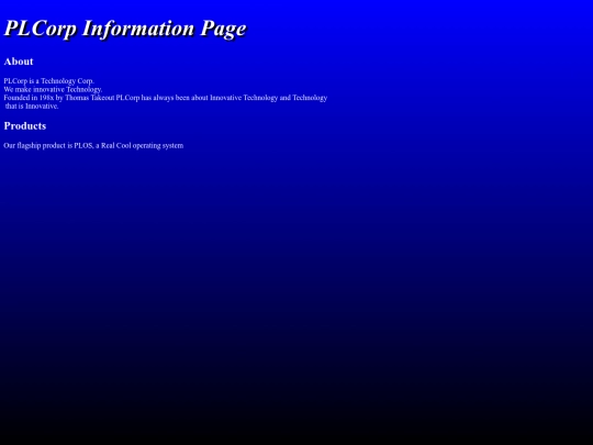 plweb/info screenshot