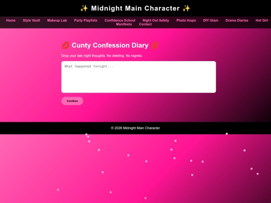diary screenshot