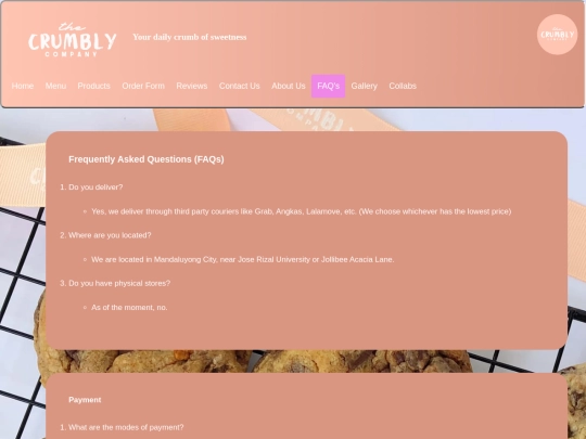 faq screenshot