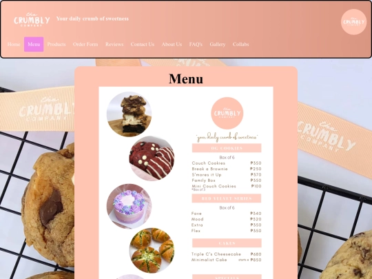 menu screenshot