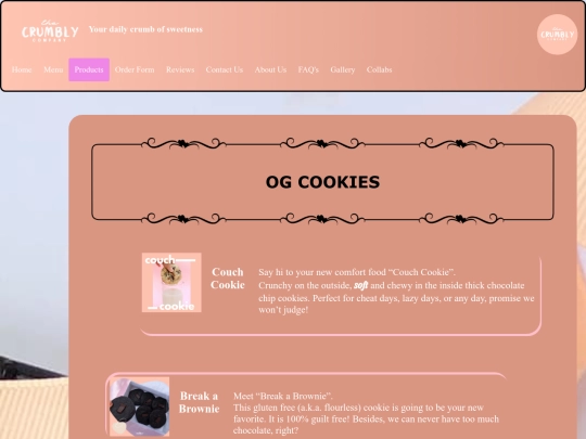 products screenshot