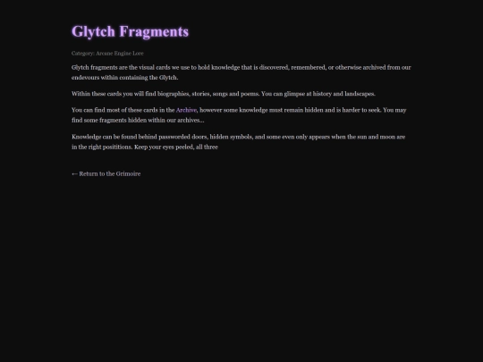 wiki/glytchfragments screenshot