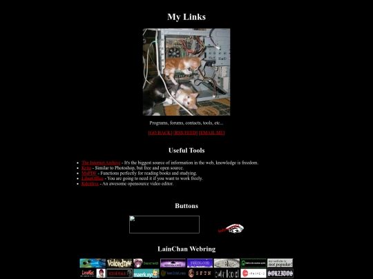 links screenshot