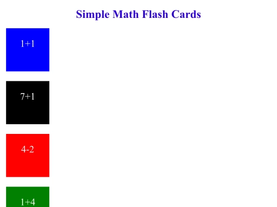 Flashcard screenshot