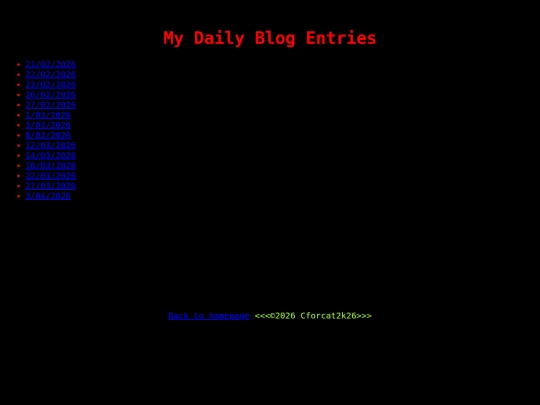 entries screenshot