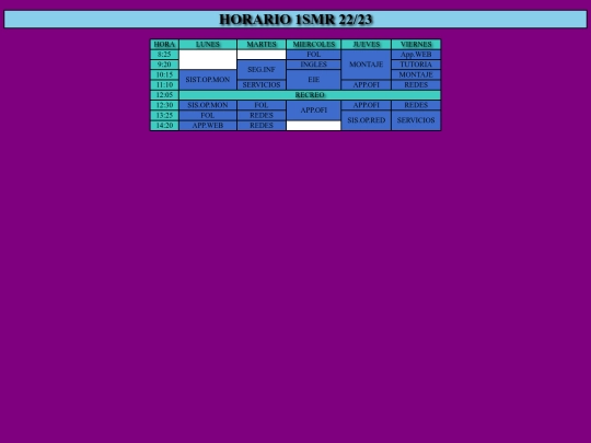 proyectos/horario screenshot