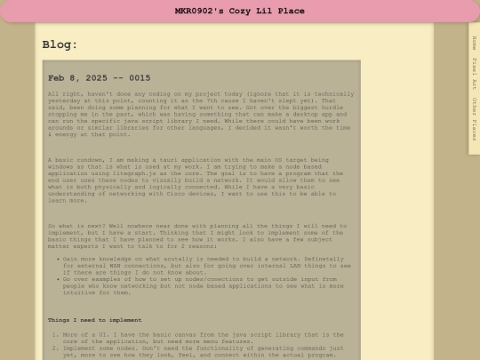 blog screenshot