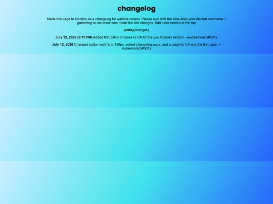 changelog screenshot